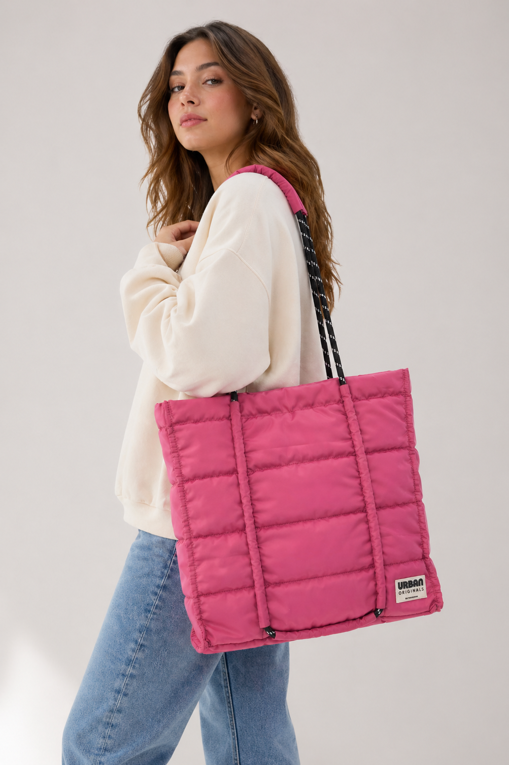 Palm Tote - Berry