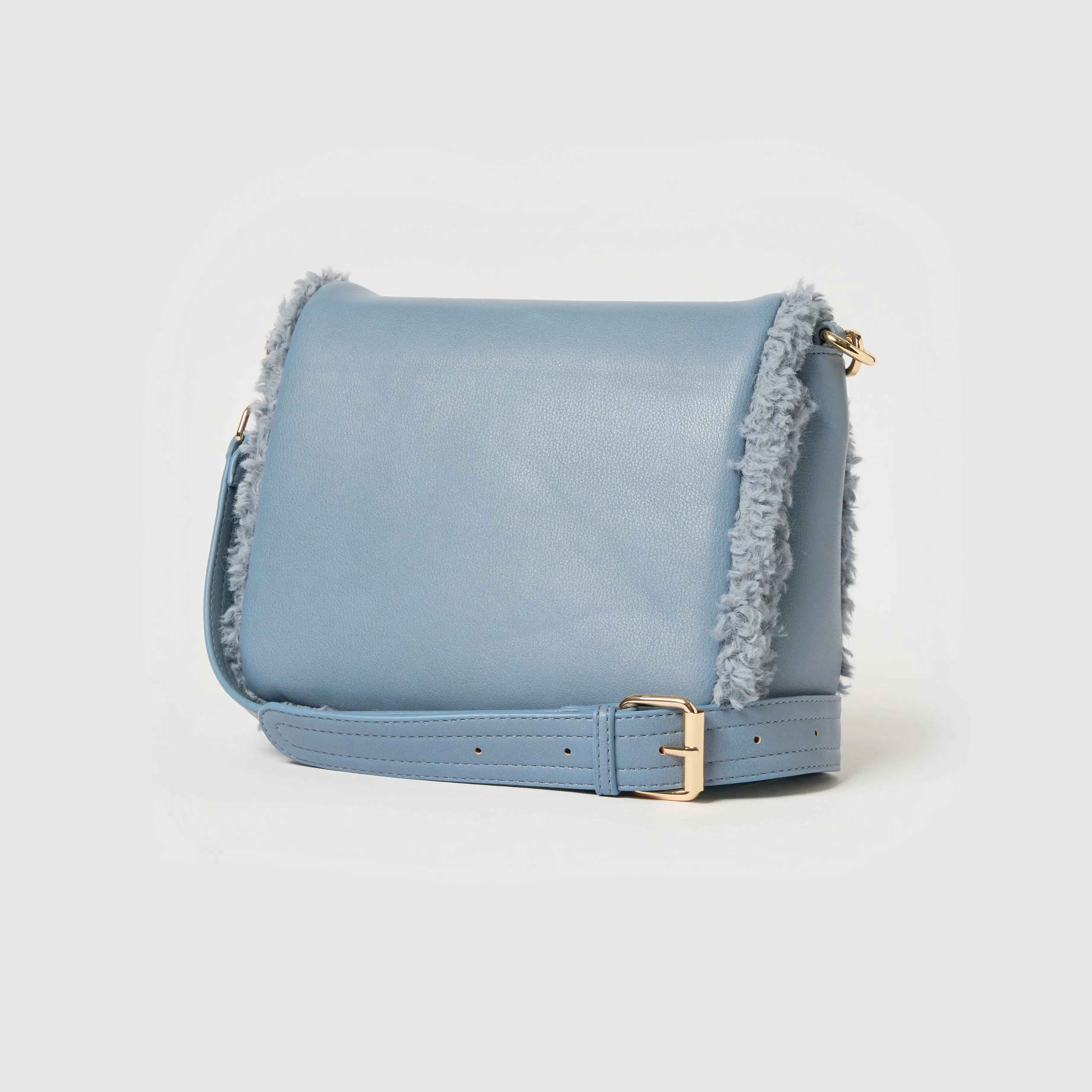 Shearling Crossbody - Blue Urban Originals USA
