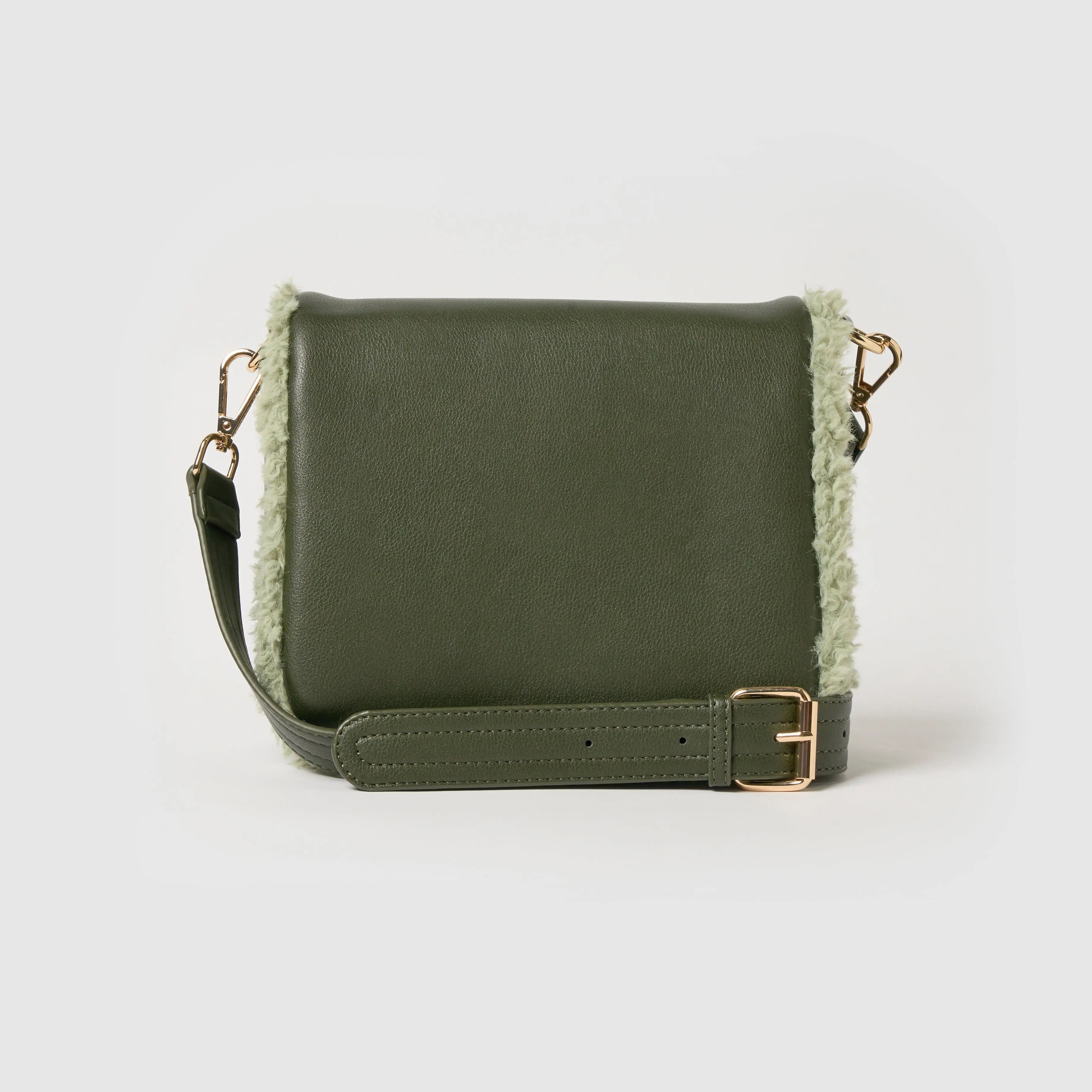 Shearling Crossbody - Olive Urban Originals USA