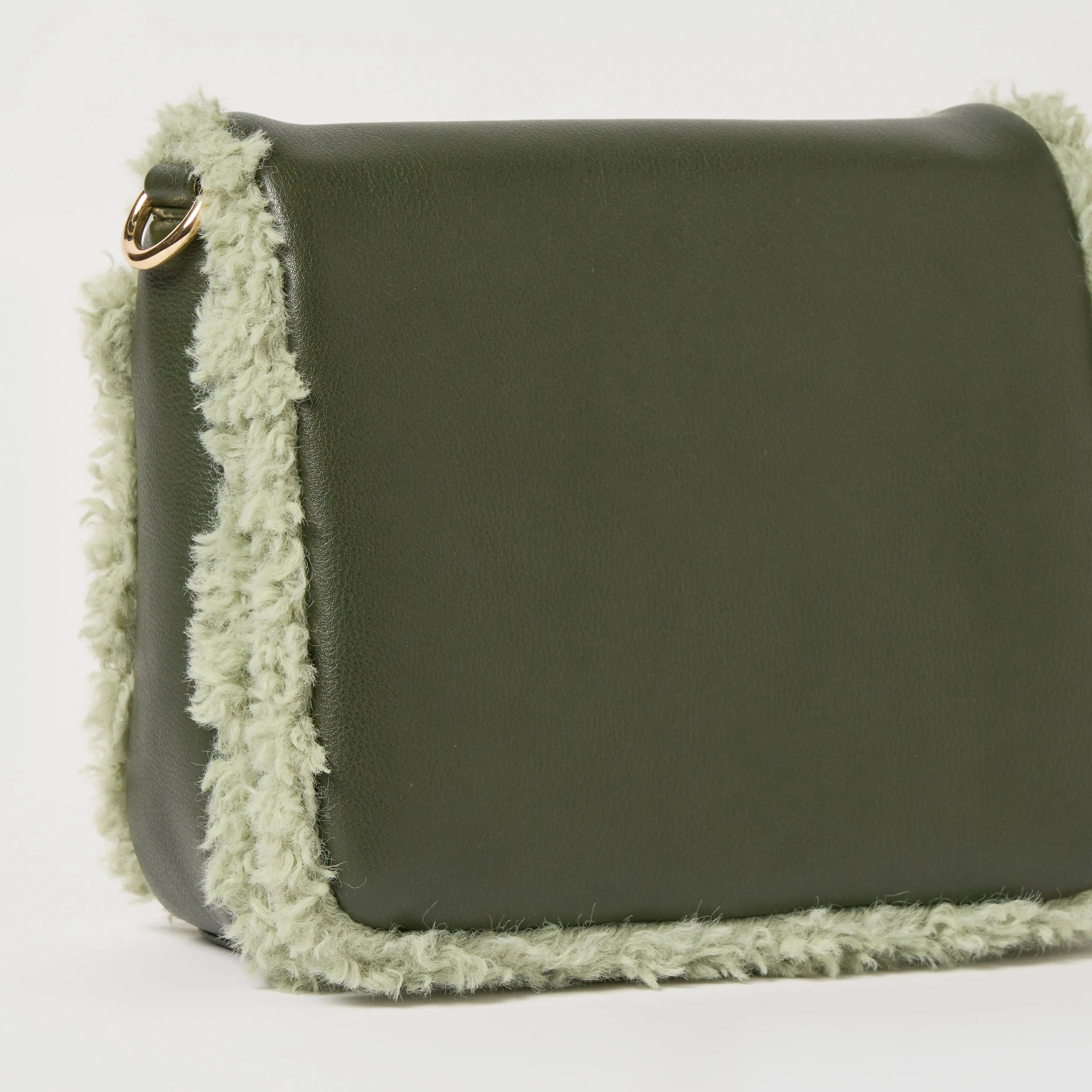 Shearling Crossbody - Olive Urban Originals USA