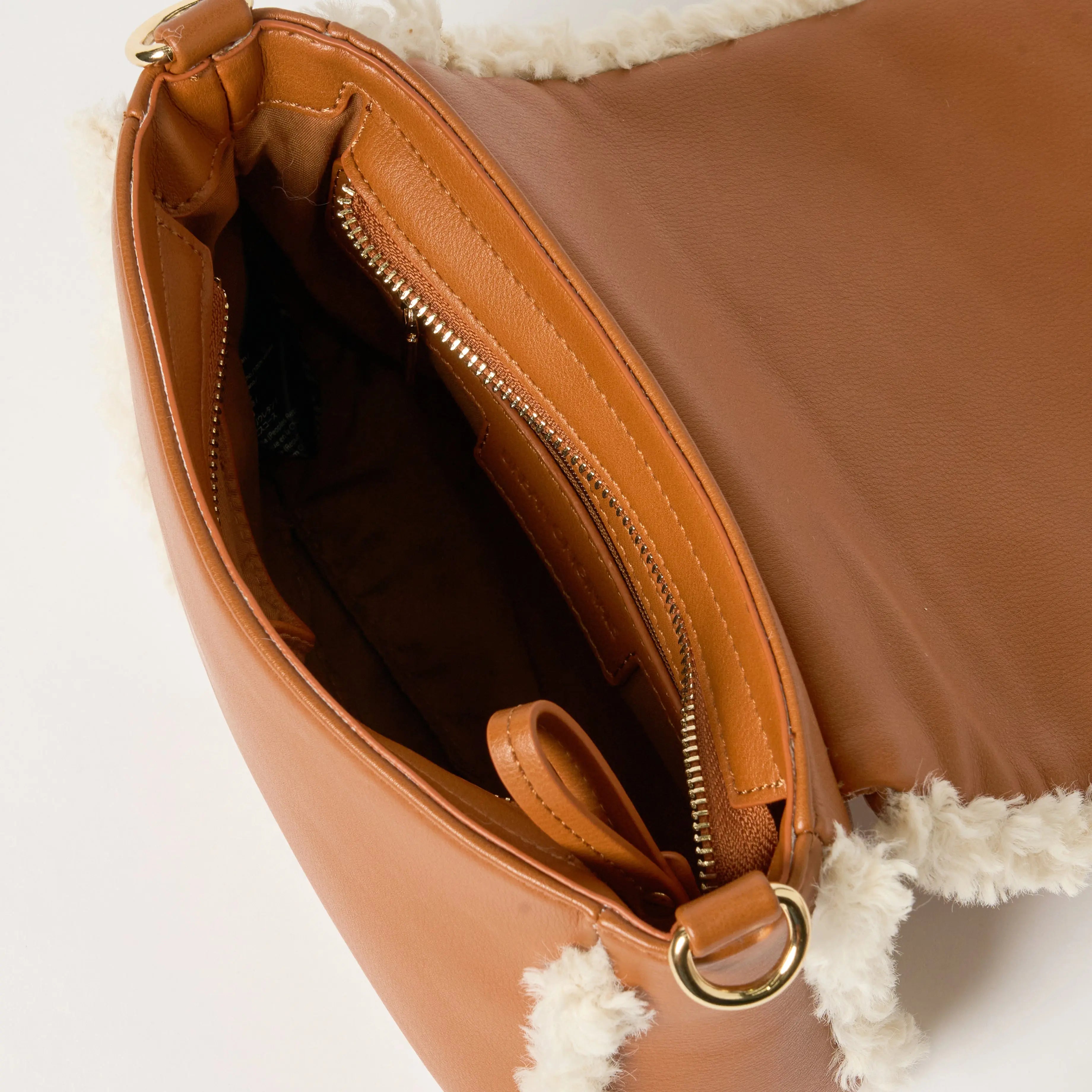 Shearling Crossbody - Tan Urban Originals USA