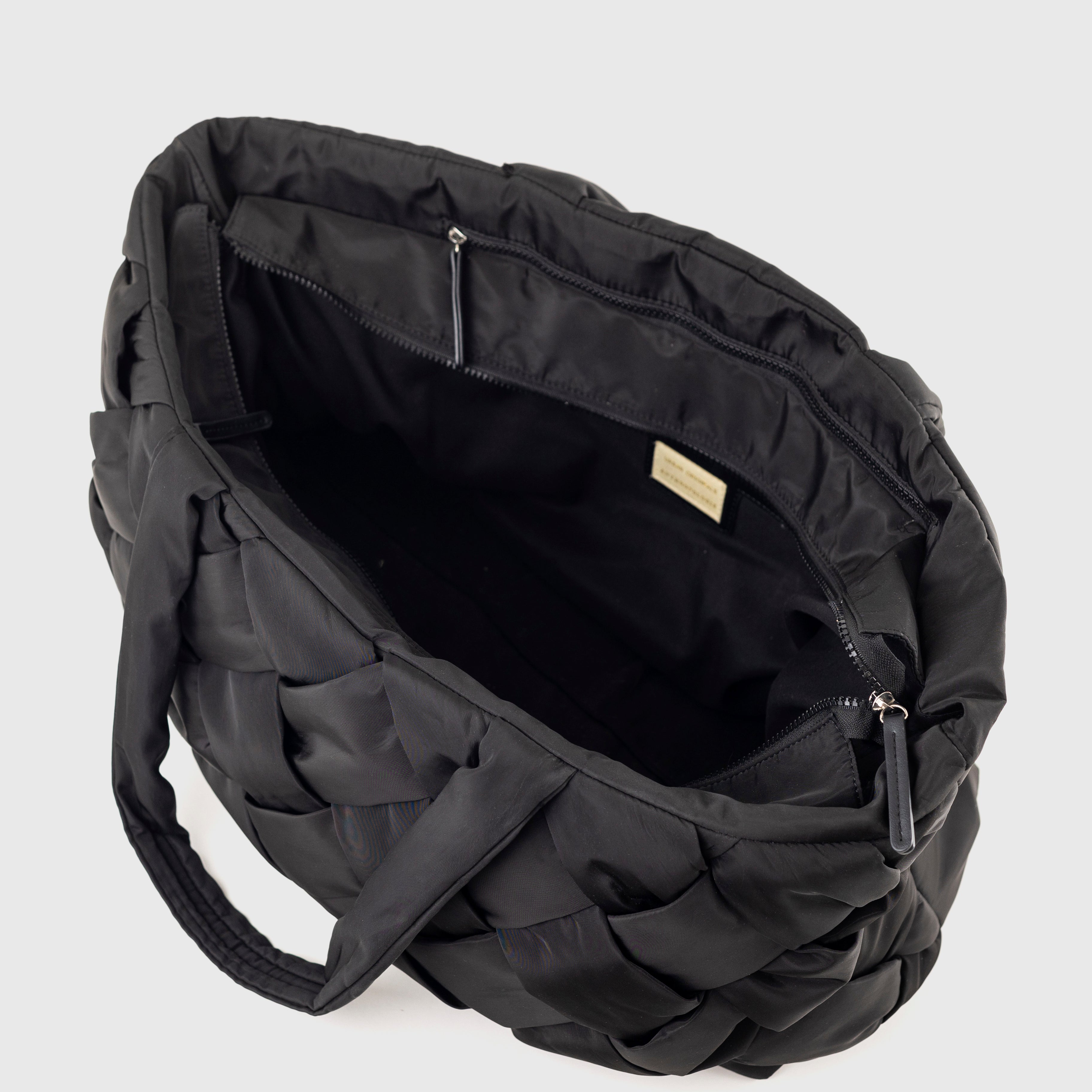 EYELETS NYLON TOTE BAG (BLACK) 3206B バッグ Soft nylon zipper tote | nakagawa Masashichi Shoten – ZAKKAsine