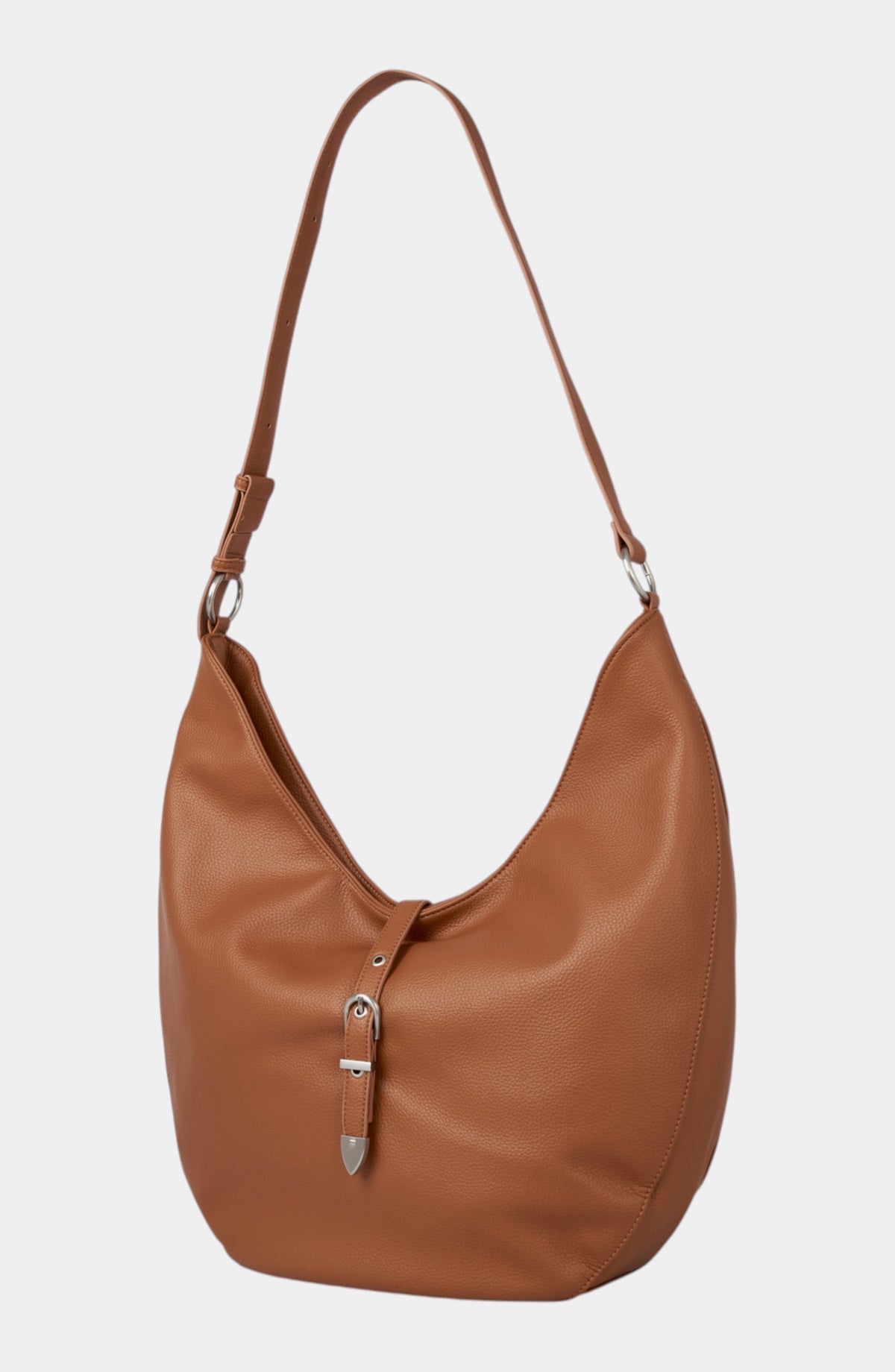 Lighthouse Vegan Leather Crossbody Bag - Tan
