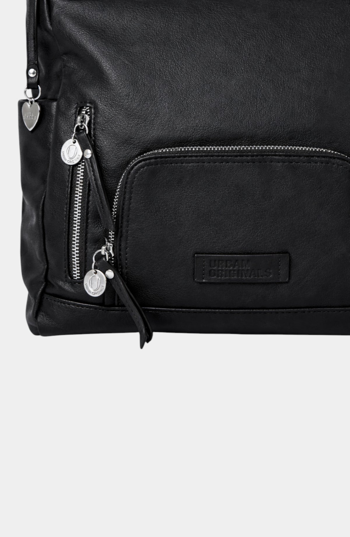 Wild Mustang Vegan Leather Tote Bag - Black