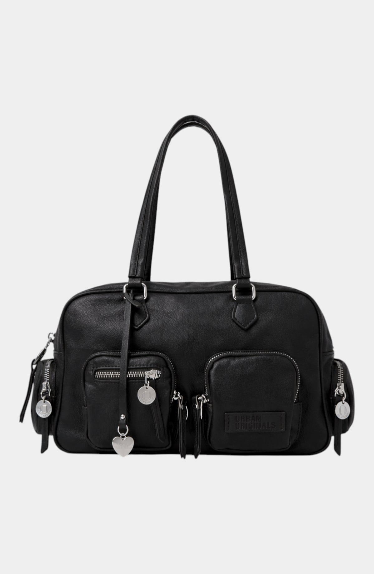 Empower Vegan Leather East-West Tote Bag - Black