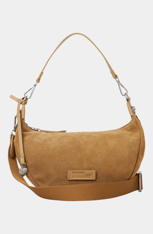 Anything Genuine Suede Shoulder Bag - Tan