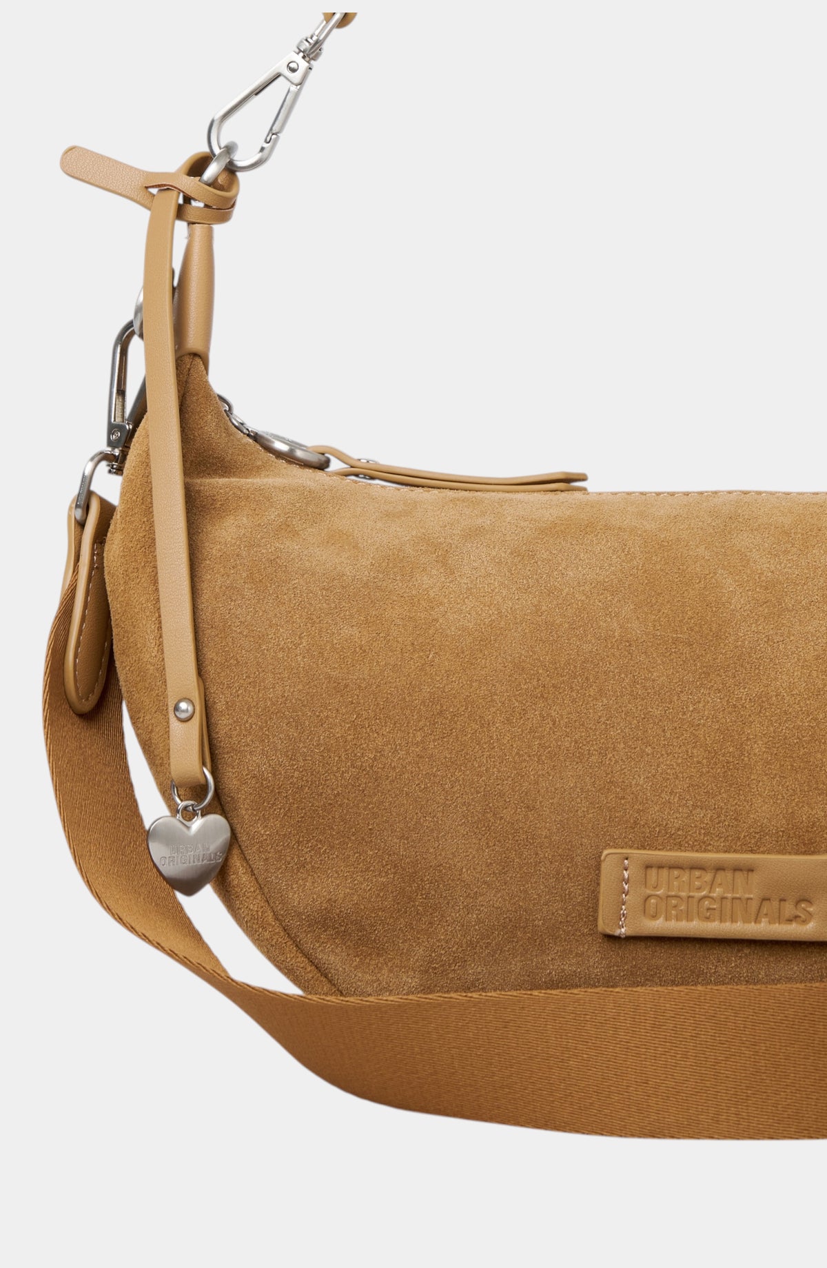 Anything Genuine Suede Shoulder Bag - Tan