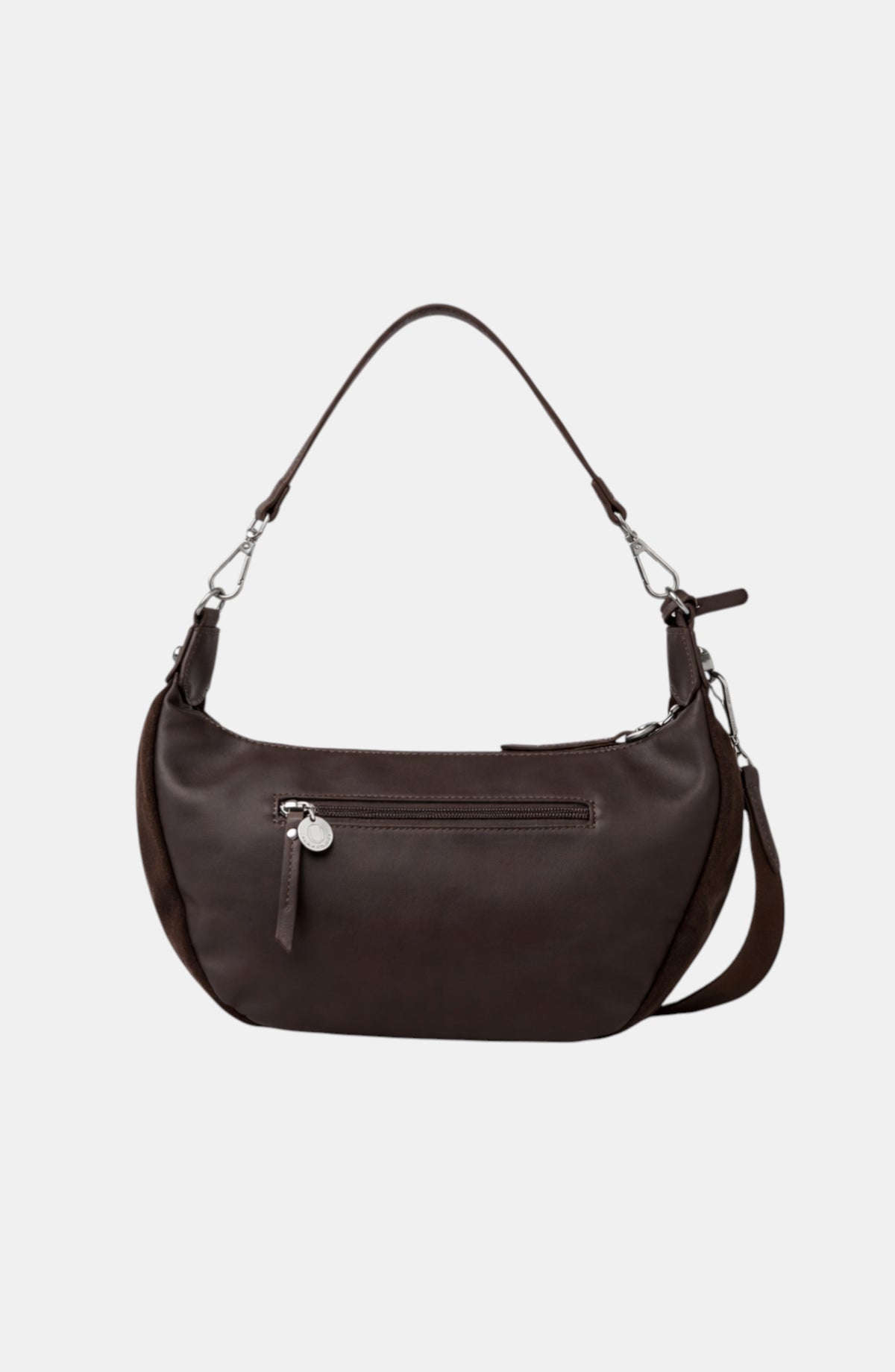Anything Genuine Suede Shoulder Bag - Chocolate