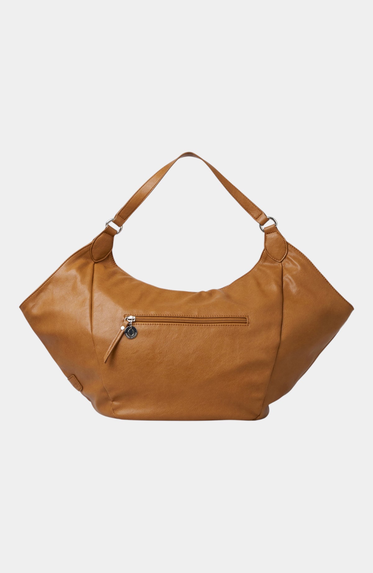 Destiny Vegan Leather Shoulder Bag - Tan