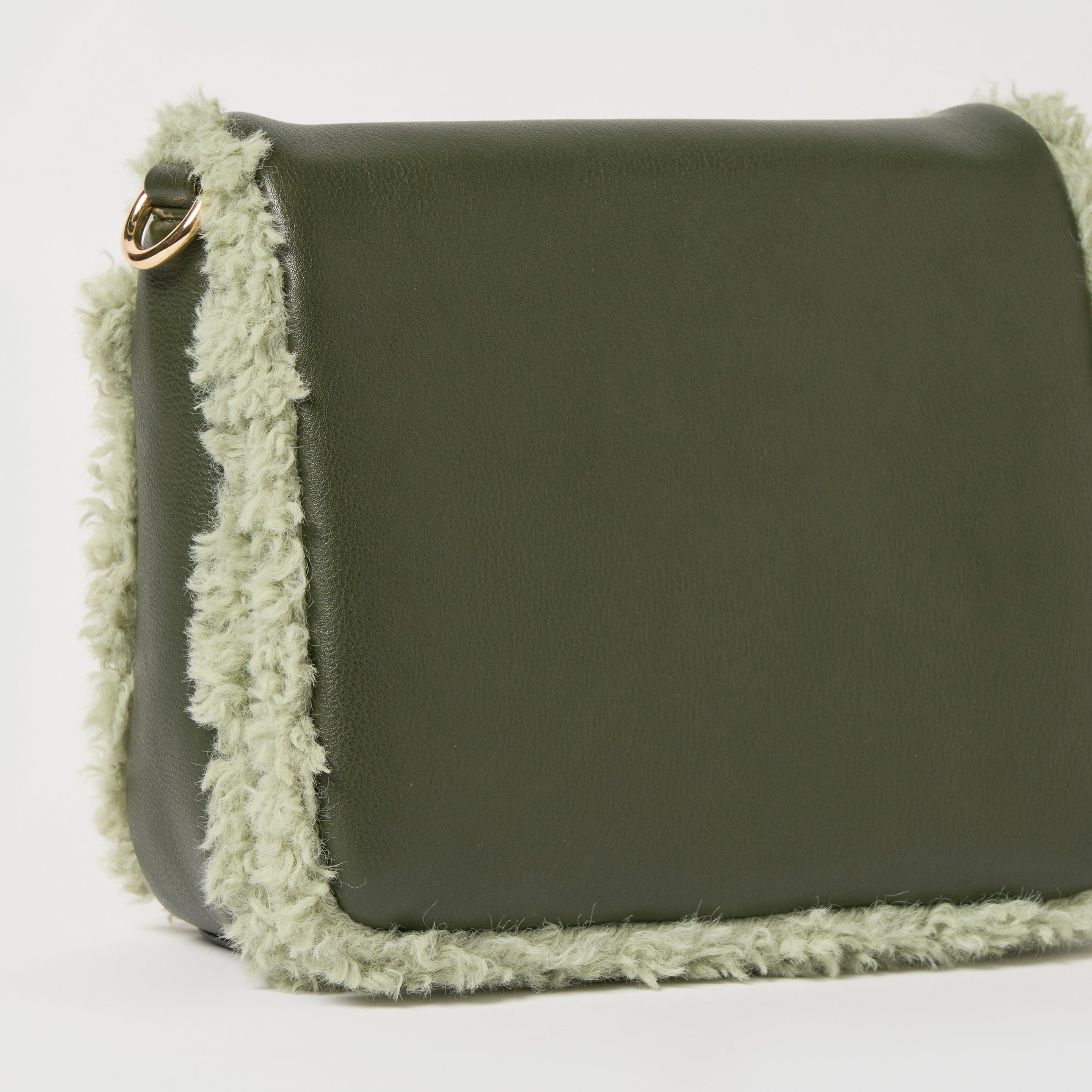 Load image into Gallery viewer, Shearling Crossbody - Olive
