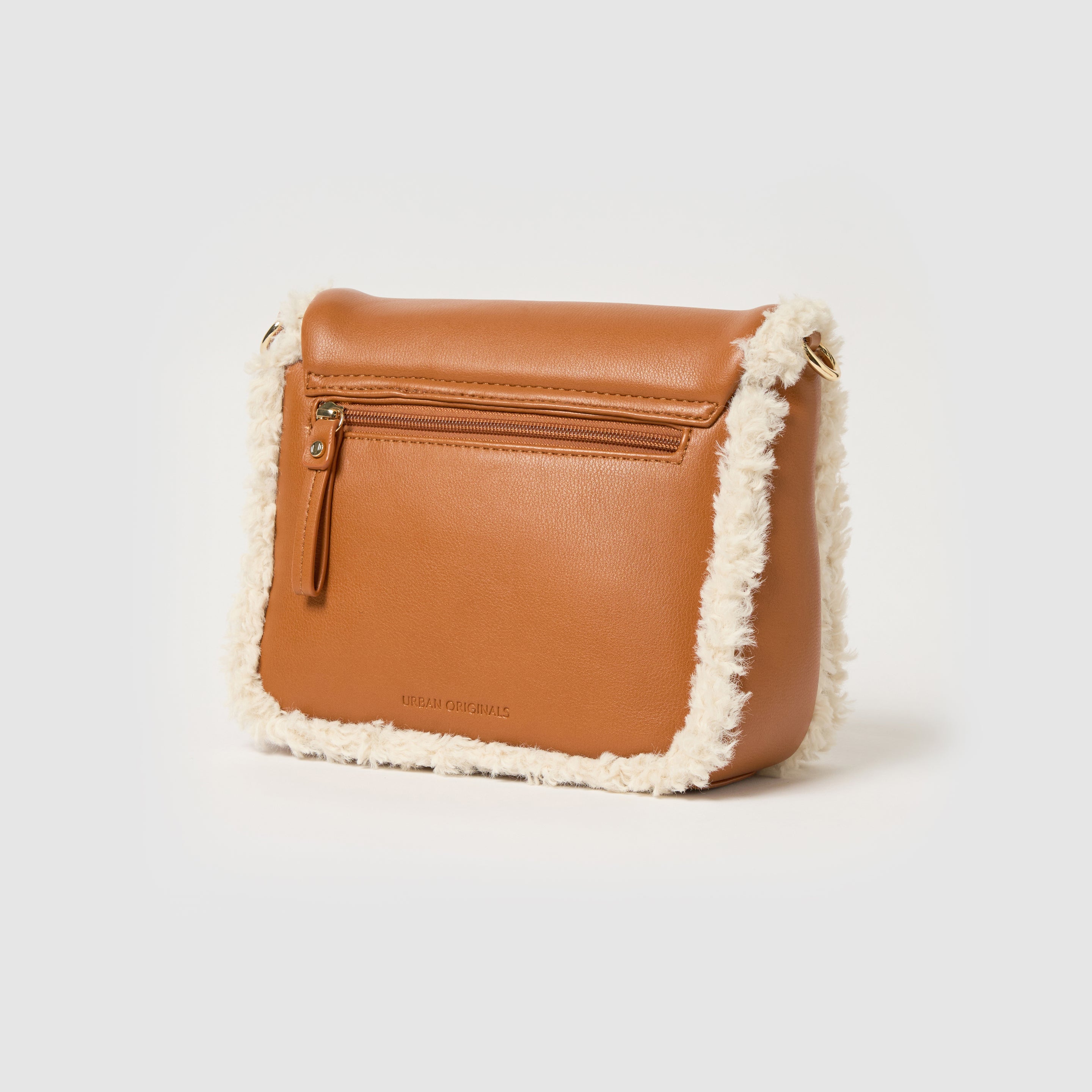 Load image into Gallery viewer, Shearling Crossbody - Tan

