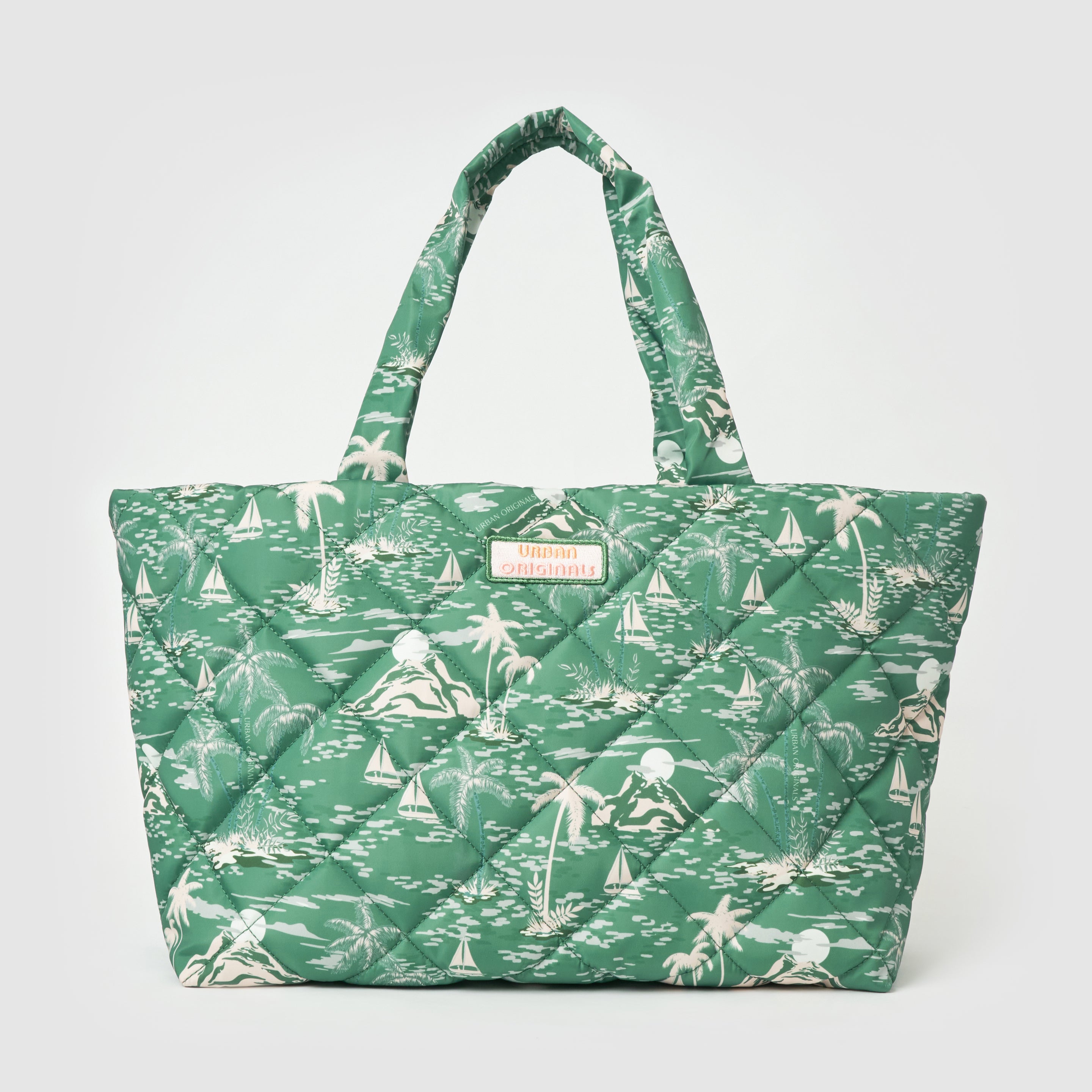 Load image into Gallery viewer, Tropical Tote - Island Green
